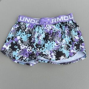 Under Armour Women's Athletic Shorts - Black, Purple, Blue Camo